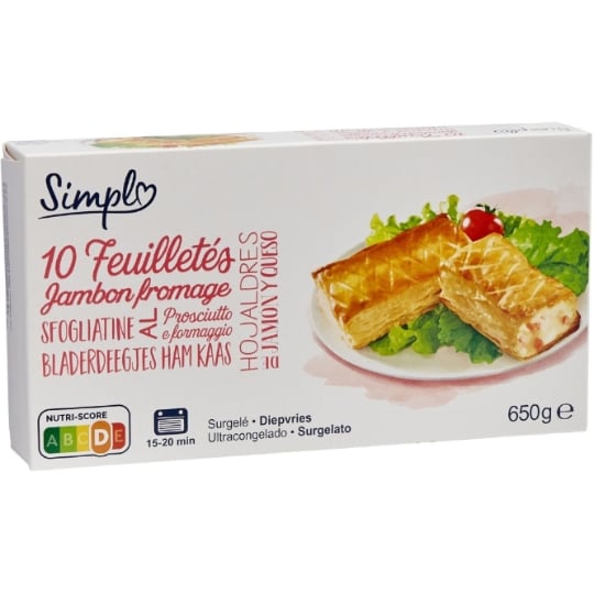 Feuilletés jambon fromage SIMPL