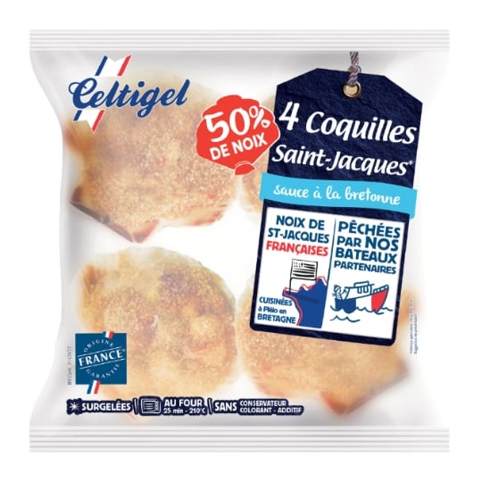 Coquille saint jacques  à la Bretonne CELTIGEL