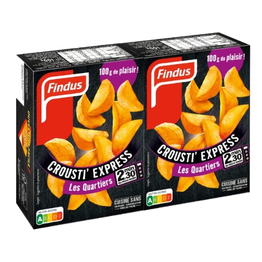 Frites crousti express quartiers FINDUS
