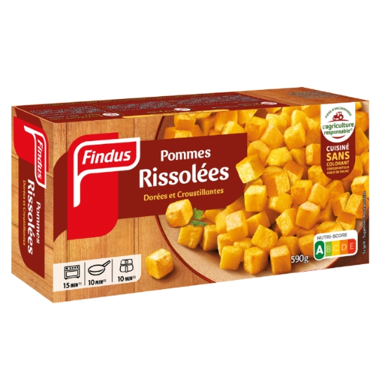 Pommes Rissolées Dorées et Croustillantes FINDUS
