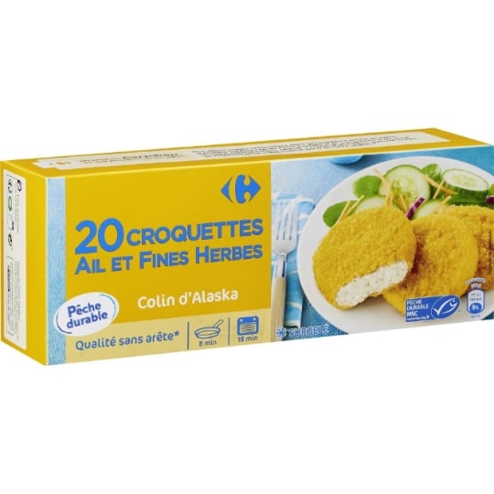 Poisson pané ail et fines herbes MSC CARREFOUR