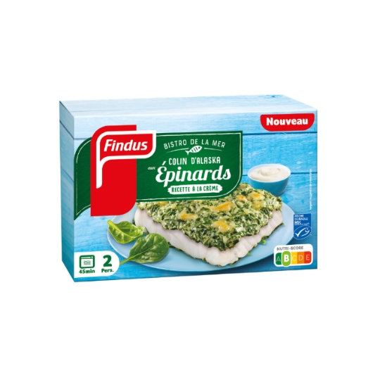 Colin d'Alaska aux Epinards FINDUS