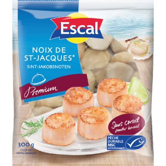 Noix de St-Jacques Sans Corails ESCAL