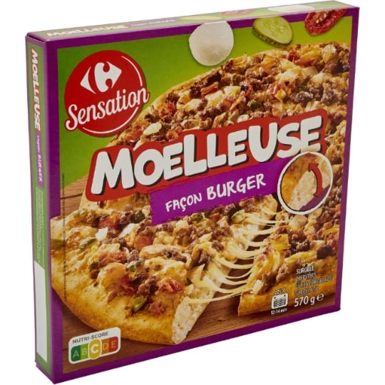 Pizza façon Burger CARREFOUR SENSATION