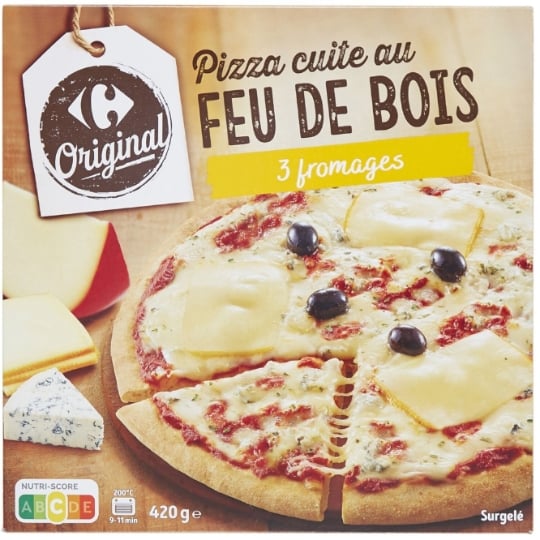 Pizza 3 fromages CARREFOUR ORIGINAL
