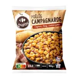 Poêlée campagnarde oignons, bœuf, lardons fumés surgelée CARREFOUR