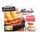 Plat Préparé Lasagnes Bolognaise Bœuf Charolais MARIE