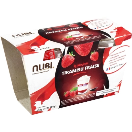Dessert Tiramisu fraise NUBI