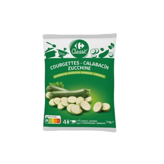 Courgettes en rondelles CARREFOUR CLASSIC'