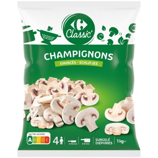 Champignons de Paris émincés CARREFOUR CLASSIC'