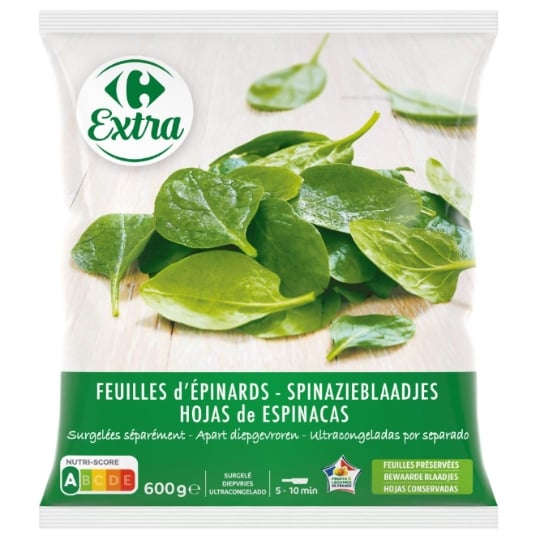 Feuilles d'épinards CARREFOUR EXTRA