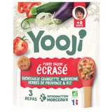 Plat bébé Dès 8 mois Purée Morceaux Ecrasés Ratatouille Bio YOOJI