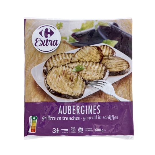 Aubergines grillées et surgelées CARREFOUR