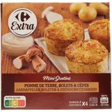 Mini Gratins Pomme de Terre Bolets et Cèpes CARREFOUR EXTRA