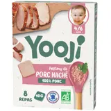 Plat bébé Dès 4/6 mois Hachés de Porc Bio YOOJI