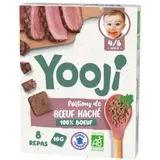 Plat bébé Dès 4/6 mois Hachés de Boeuf Bio YOOJI
