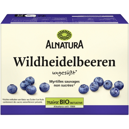 Myrtilles Sauvages Non Sucrées Bio ALNATURA