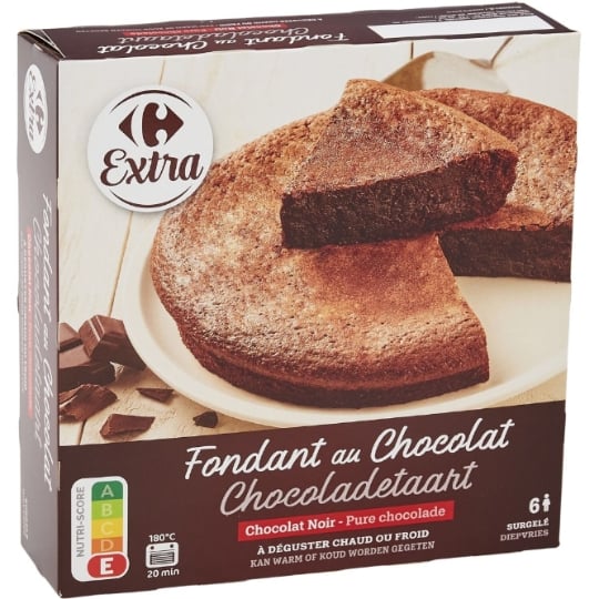 Gâteau Fondant Chocolat Noir CARREFOUR EXTRA