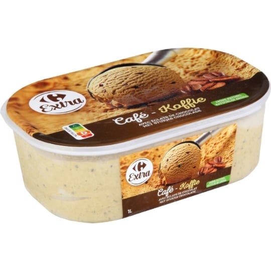 Glace en Bac Café Eclats Chocolat CARREFOUR EXTRA