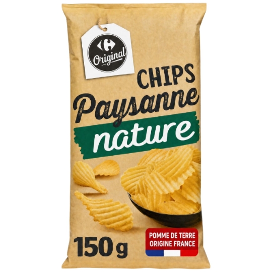 Chips Nature Recette Paysanne CARREFOUR ORIGINAL
