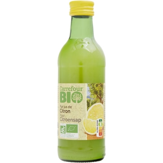 Jus de Citron pur Jus Bio CARREFOUR BIO