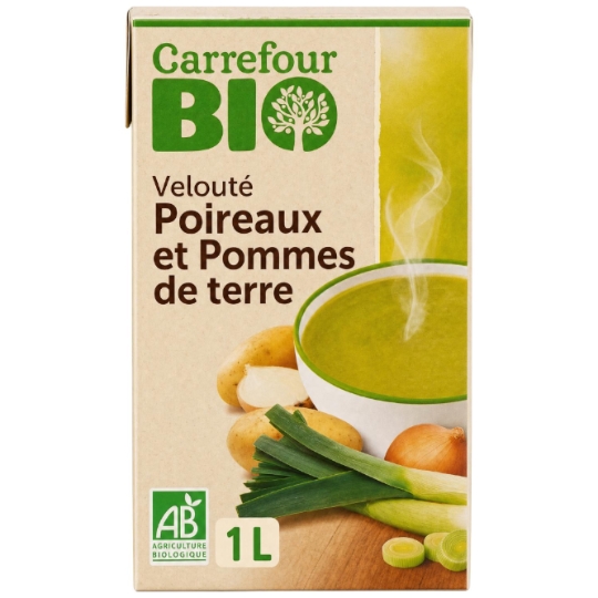 Soupe Velouté Poireaux Pommes de Terre Bio CARREFOUR BIO