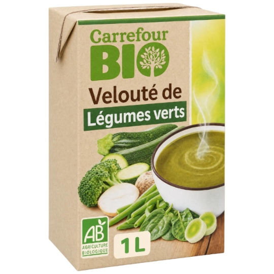 Velouté de légumes verts bio de légumes verts bio CARREFOUR BIO