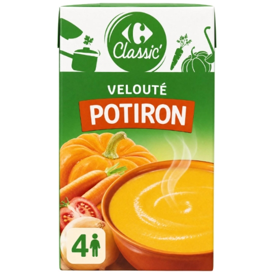 Soupe Velouté de Potiron CARREFOUR CLASSIC'