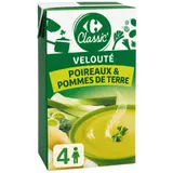 Soupe Velouté Poireaux Pommes de Terre CARREFOUR CLASSIC'