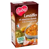 Soupe Velouté Lentilles et Saucisses Fumée LIEBIG