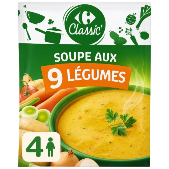 Soupe Déshydratée 9 Légumes CARREFOUR CLASSIC'