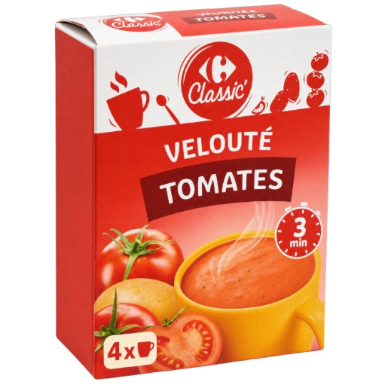 Velouté de tomates instantané et à la tomate CARREFOUR