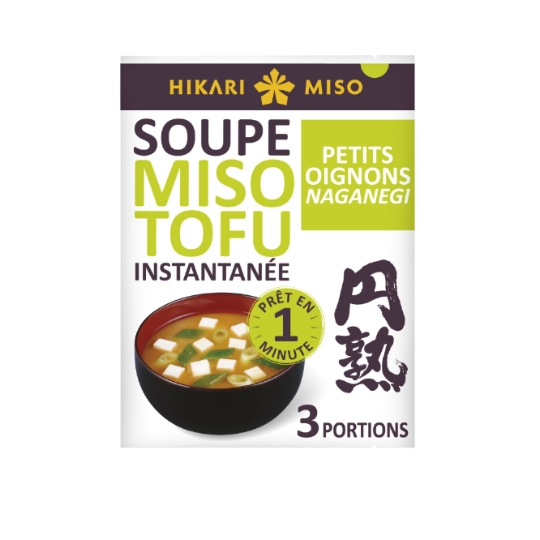 Soupe Instantanée Miso Tofu et Oignons Naganegi HIKARI MISO
