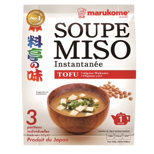 Soupe Instantanée Miso Tofu MARUKOME