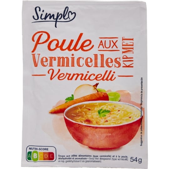 Soupe Déshydratée Poule aux Vermicelles SIMPL