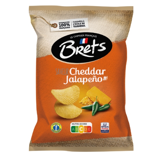 Chips saveur cheddar jalapeno BRETS