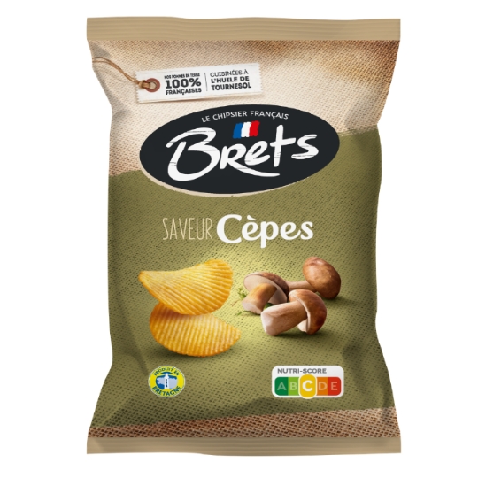 Biscuit Salé Chips Pommes de Terre Saveur Cèpes BRETS