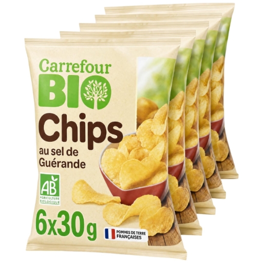 Chips  au sel de Guérande Bio CARREFOUR BIO