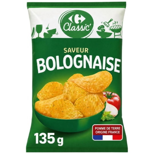 Chips saveur bolognaise CARREFOUR CLASSIC'