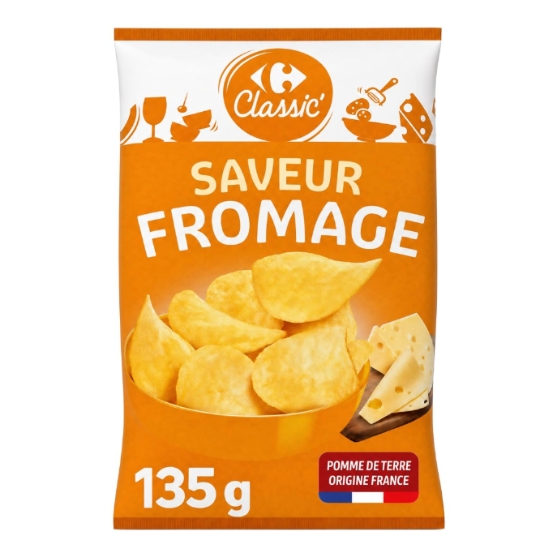 Chips saveur fromage CARREFOUR CLASSIC'