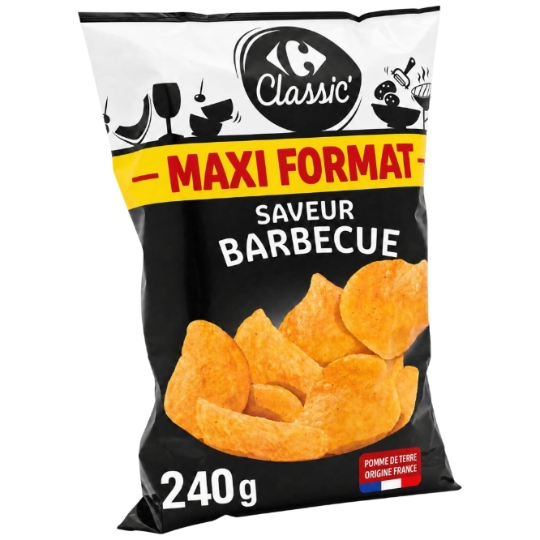 Chips saveur barbecue CARREFOUR CLASSIC'