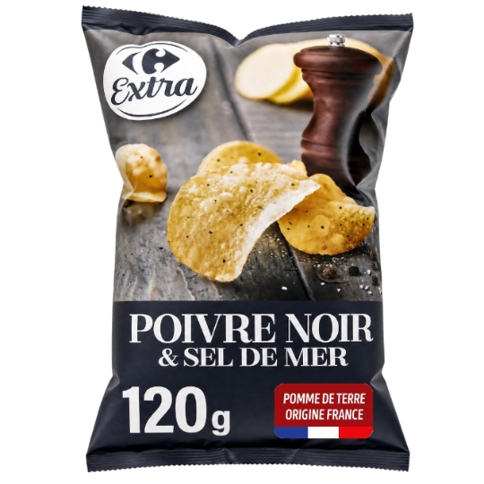 Chips poivre et sel CARREFOUR EXTRA