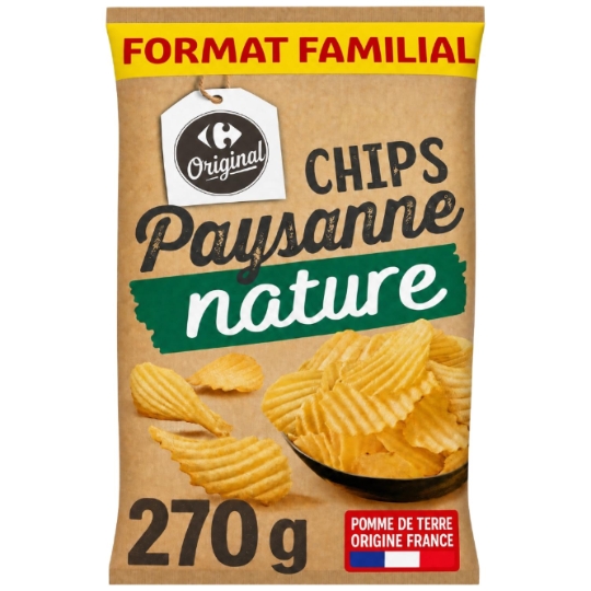Chips Nature Recette Paysanne CARREFOUR ORIGINAL