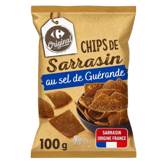 Chips sarrasin sel de Guérande CARREFOUR ORIGINAL