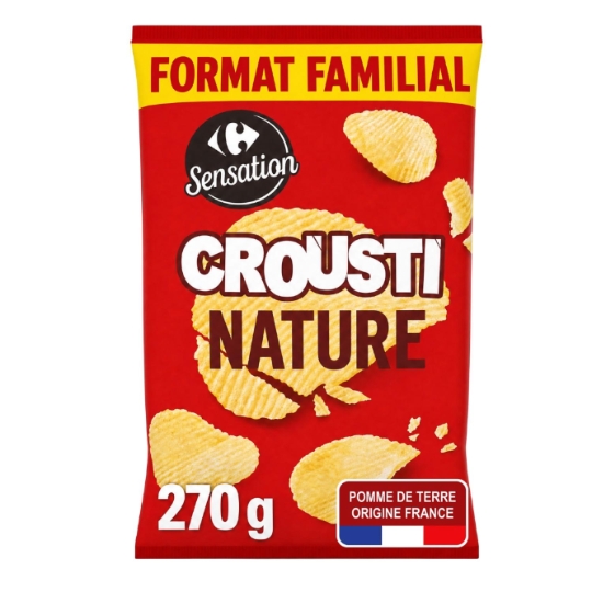 Chips Crousti nature CARREFOUR SENSATION