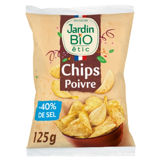 Chips pomme de terre poivre Bio JARDIN BIO ETIC