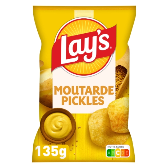 Chips saveur Moutarde pickles LAY'S