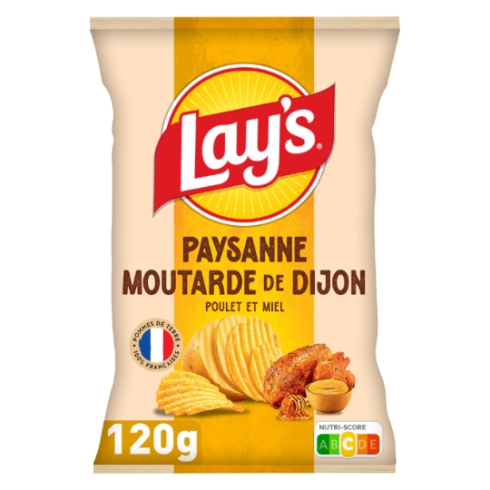 Chips Recette Paysanne saveur Poulet moutarde de Dijon et Miel LAY'S