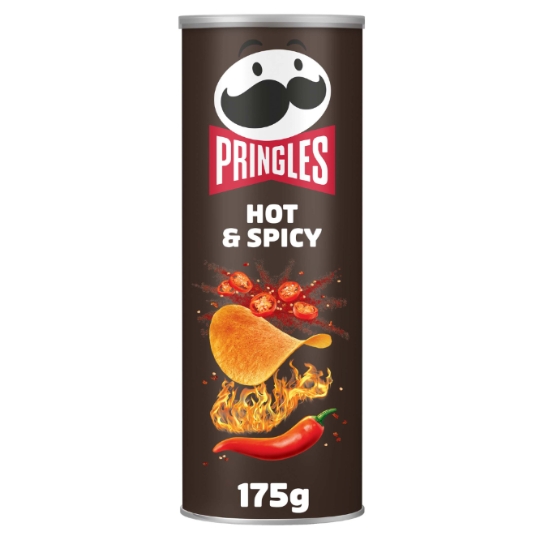 Chips tuiles Hot & Spicy goût piment et épices PRINGLES