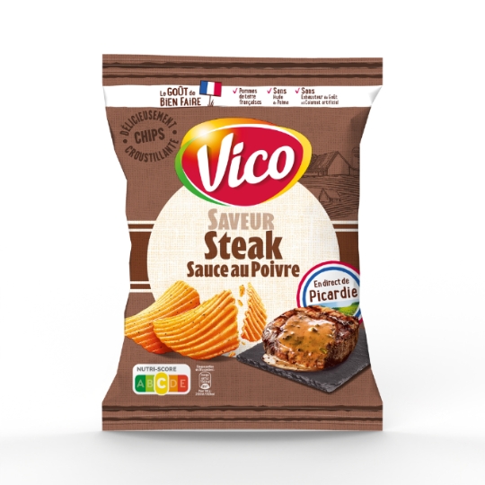 Chips Saveur Steak Sauce au Poivre VICO